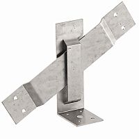 Кронштейн (уголок) для деревянных домов 125х250х2 мм Holz LOG250, углеродистая сталь